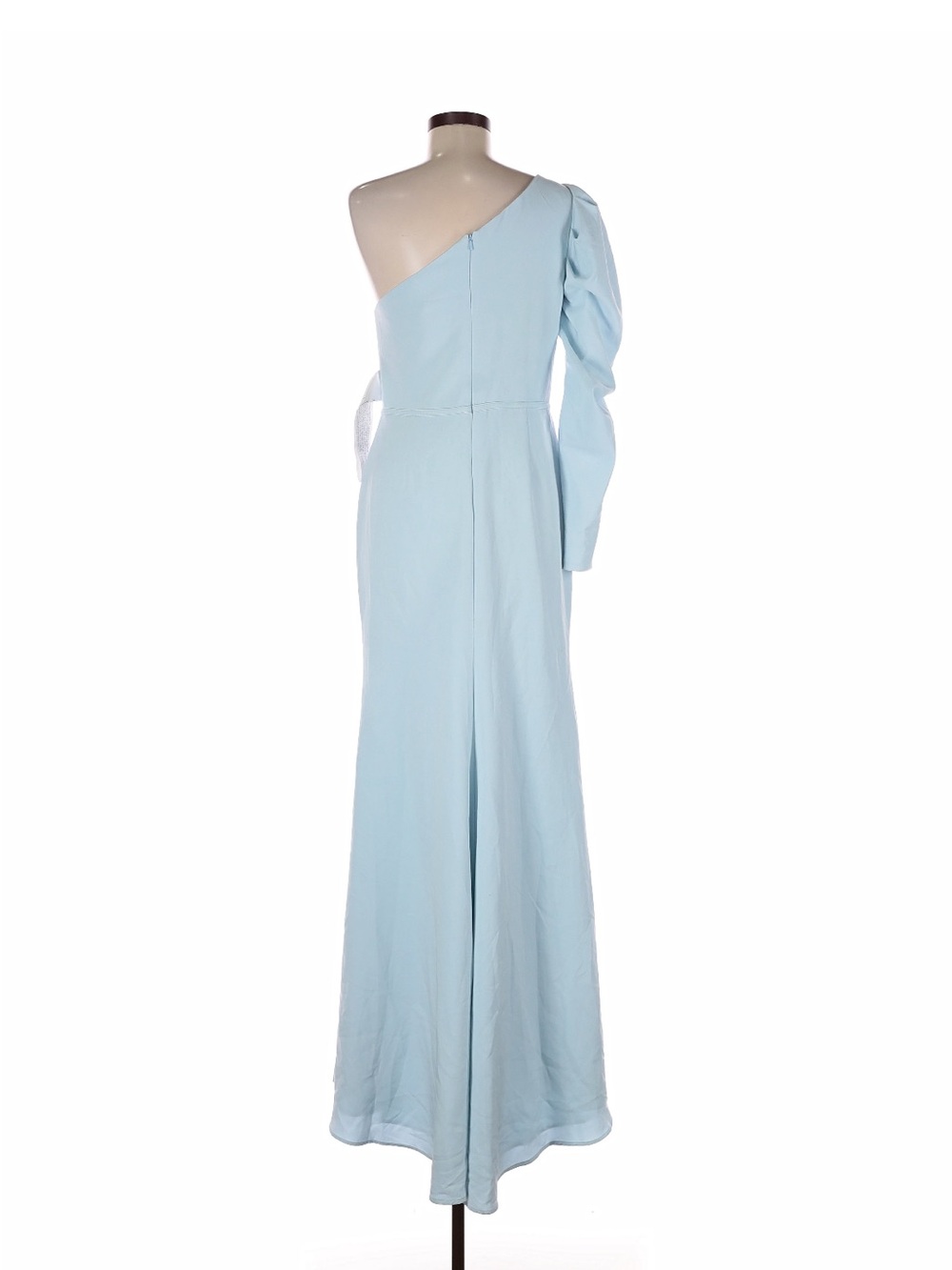 Mac Duggal One-Shoulder Light Blue Evening Gown - Picture 15 of 16